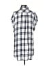 Rails Plaid Silver Short Sleeve Blouse Size XS - photo 2