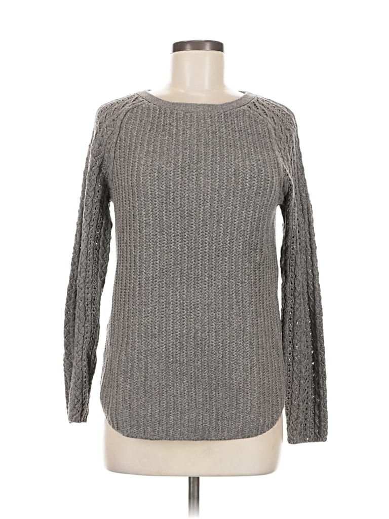 Pre-owned Ann Taylor Loft Pullover Sweater In Gray