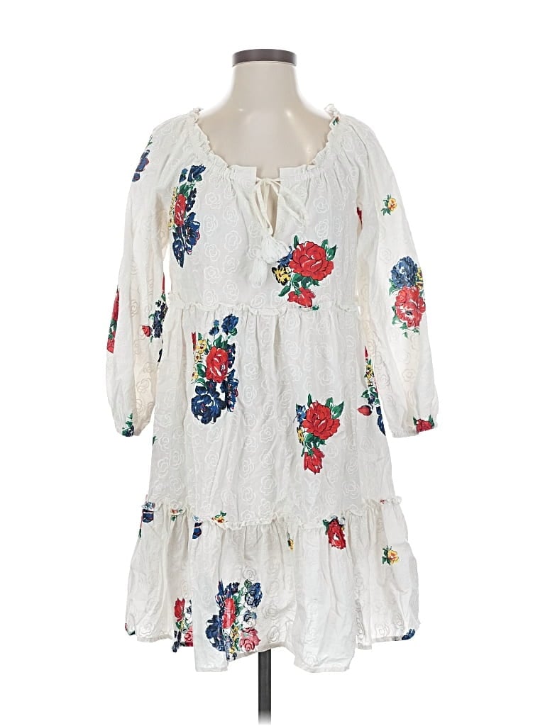 Pre-owned Tory Burch Casual Dress In White