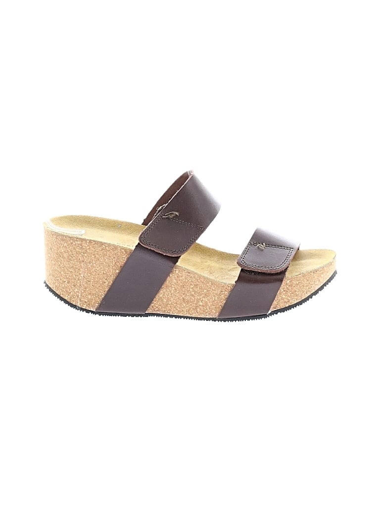 Pre-owned Eric Michael Wedges In Brown
