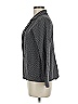 Joan Vass 100% Cotton Houndstooth Gray Blazer Size 6 (1) - photo 5