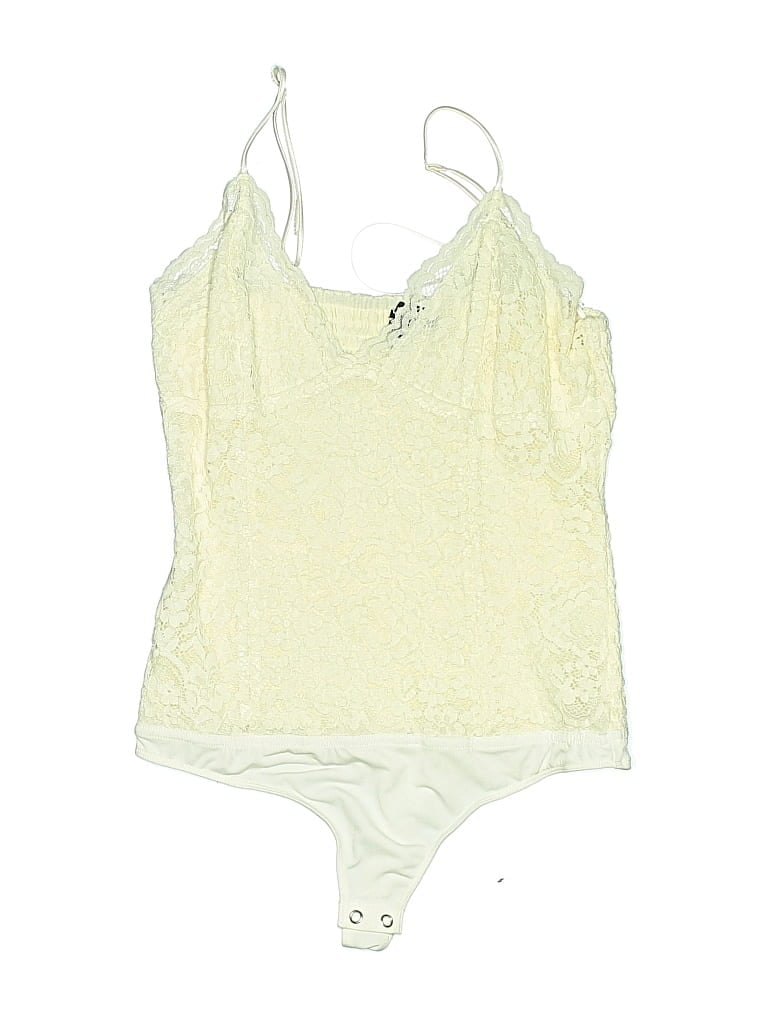 Pre-owned Express Bodysuit In Yellow