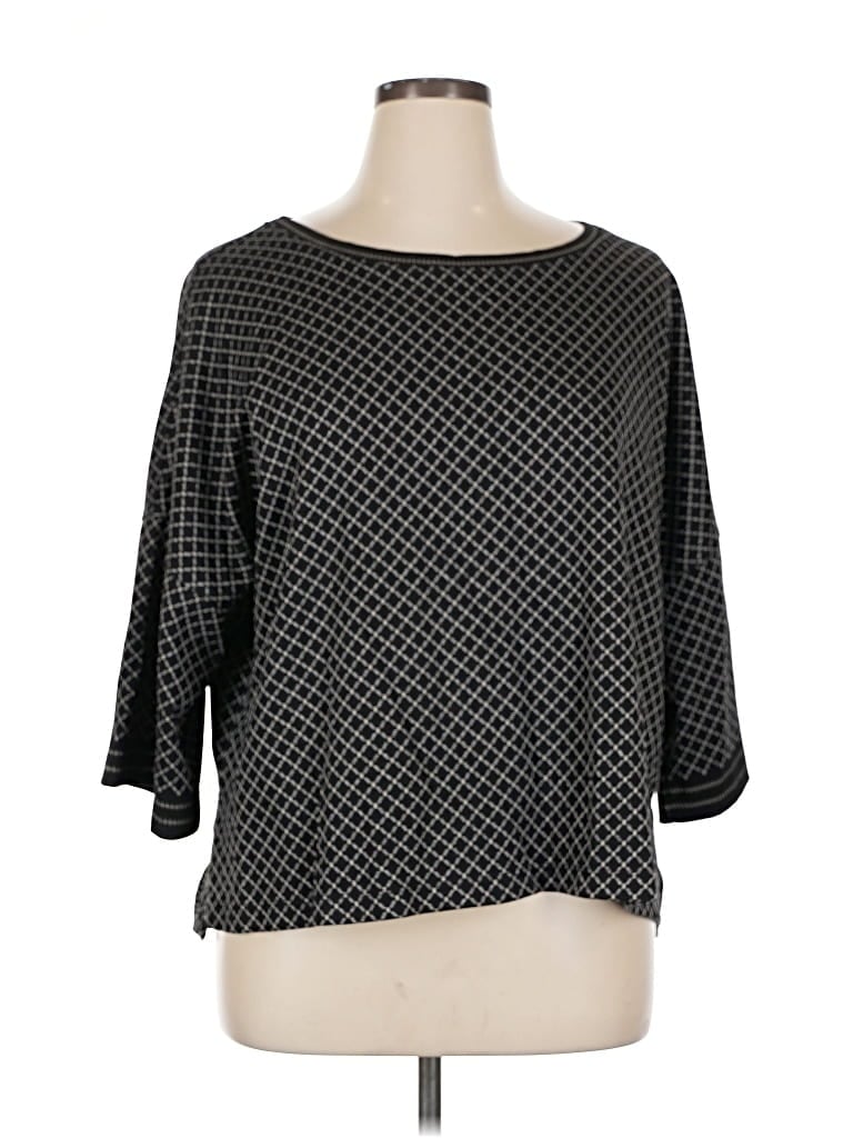 Pre-owned Max Studio Pullover Sweater In Black