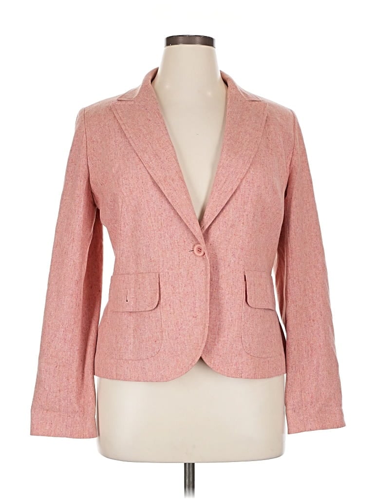 Pre-owned Ann Taylor Loft Blazer Jacket In Pink