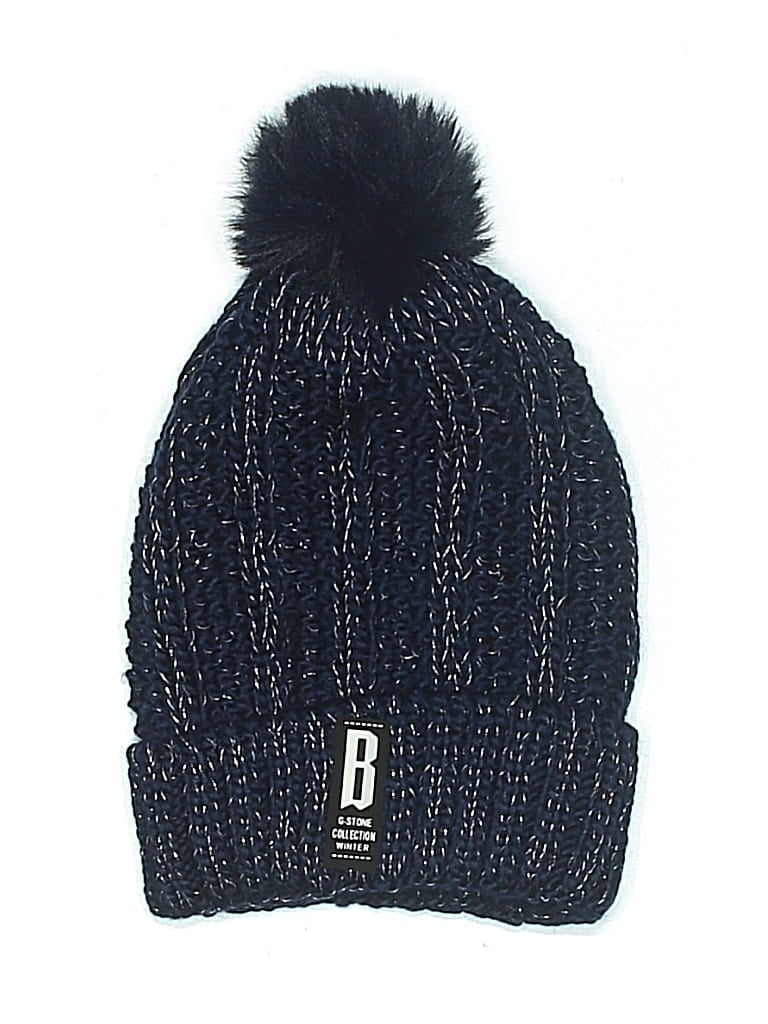 Pre-owned Assorted Brands Beanie Hat In Blue