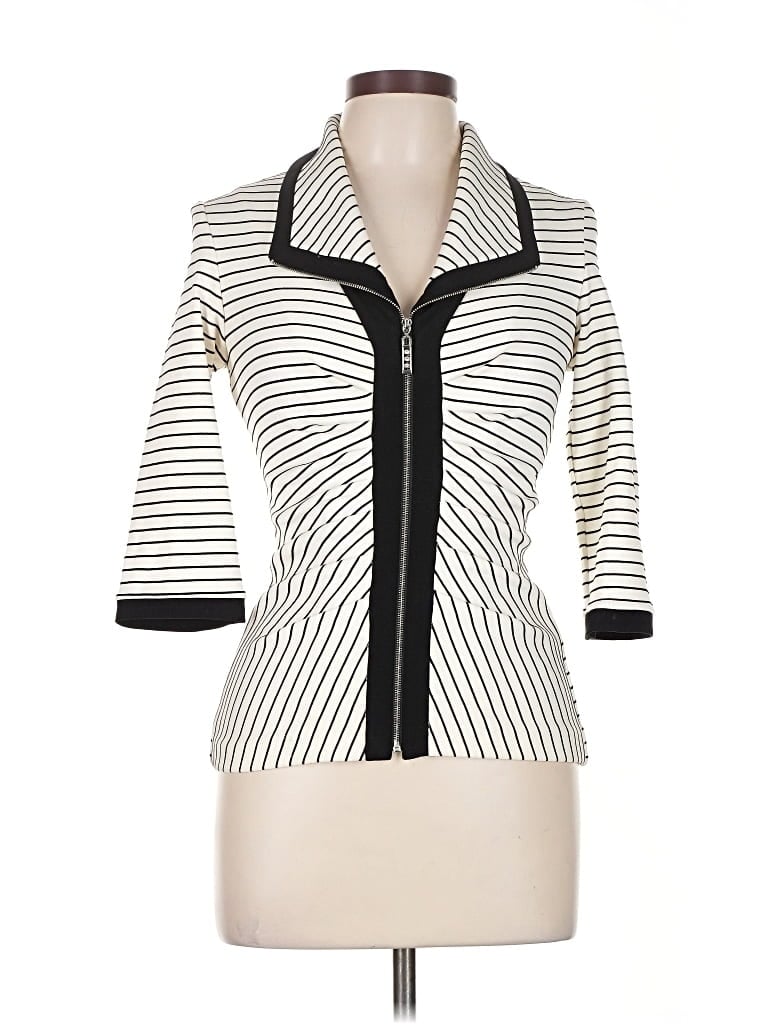 Pre-owned Joseph Ribkoff Casual Dress In White