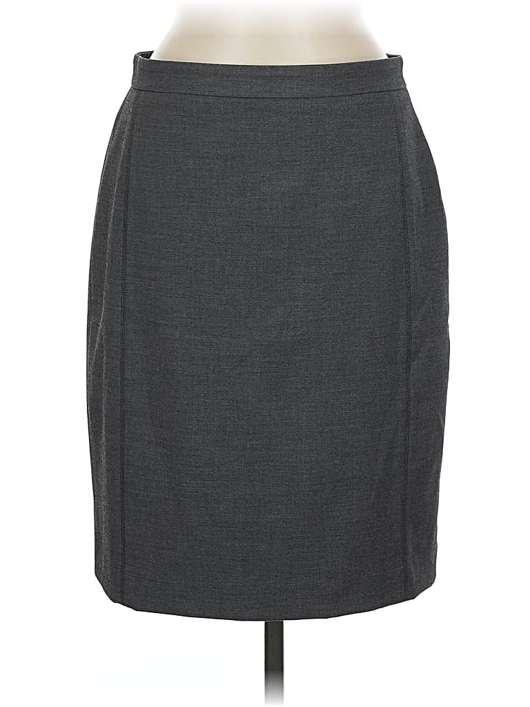 Pre-owned Ann Taylor Formal Skirt In Gray
