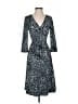 BCBGMAXAZRIA Animal Print Teal Cocktail Dress Size S - photo 1