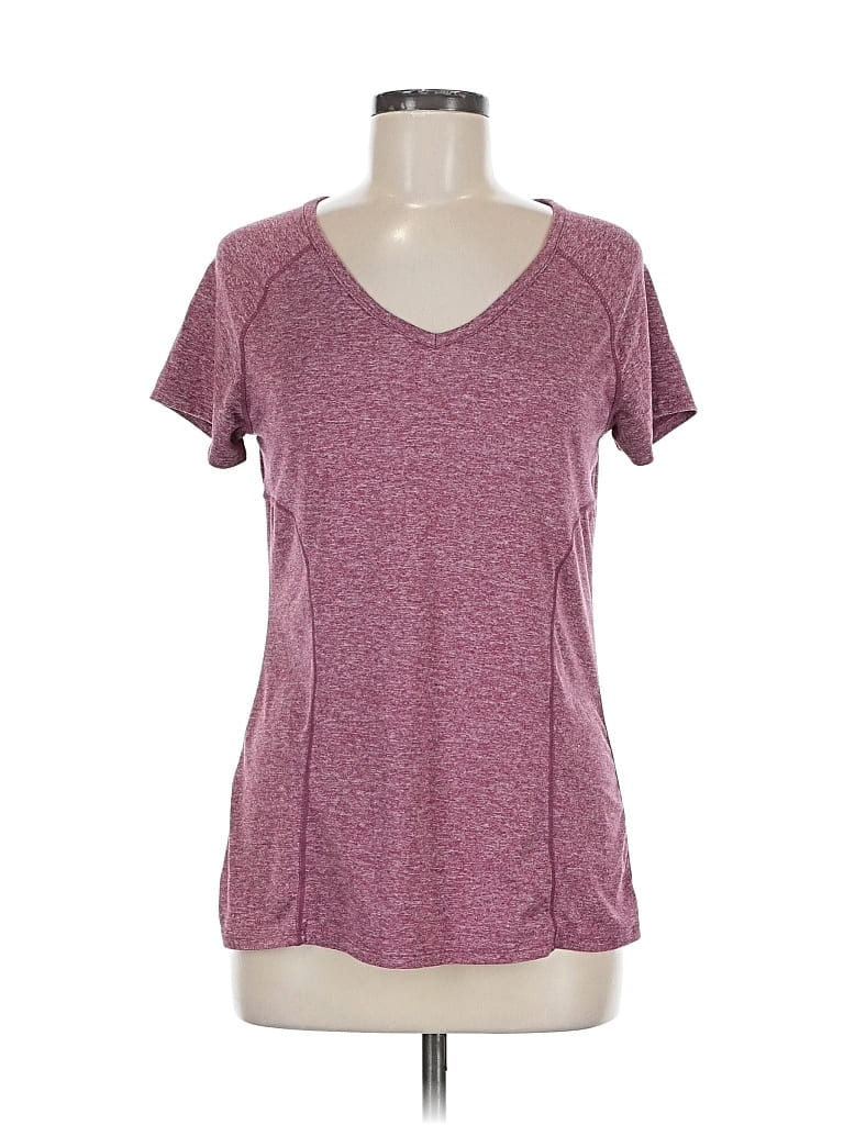 Pre-owned Fit Collective Active T-shirt In Burgundy