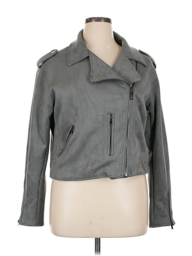 Pre-owned Kut From The Kloth Jacket In Gray