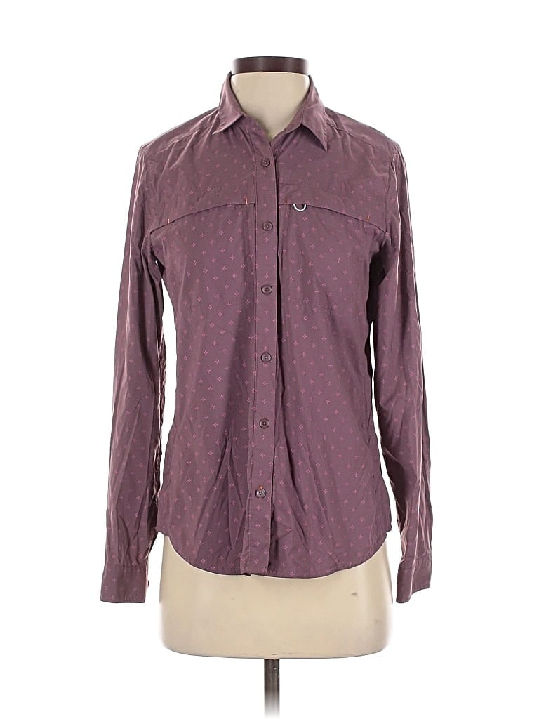 Pre-owned Orvis Long Sleeve Button Down Shirt In Burgundy