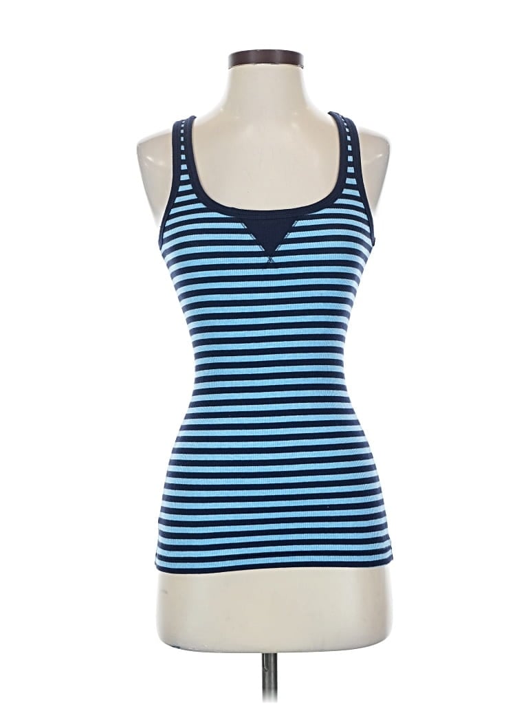 Pre-owned Gap Tank Top Blue Strapless Neckline Tops