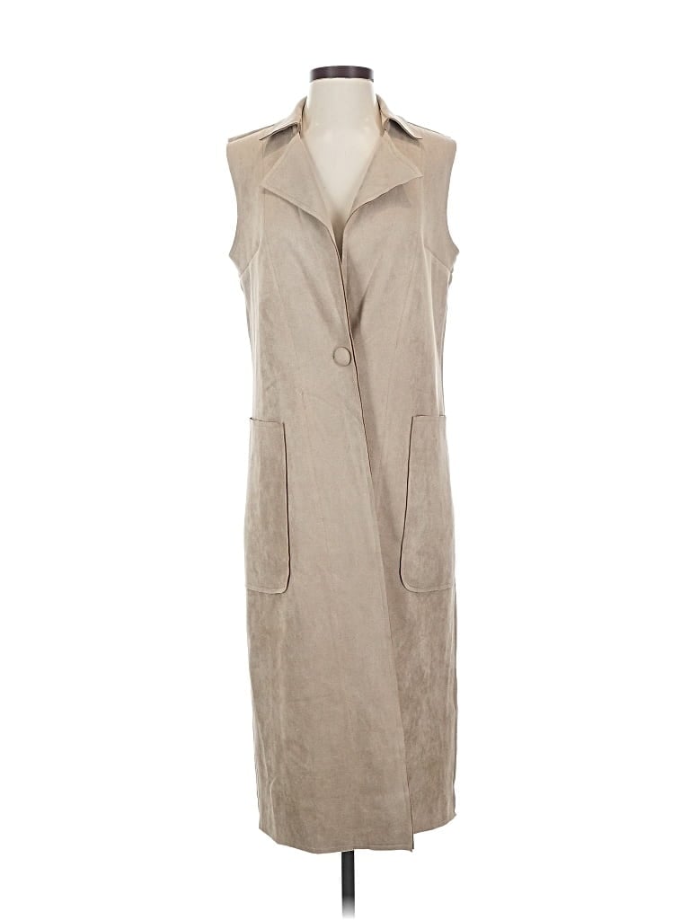 Pre-owned Solitaire Casual Dress In Brown