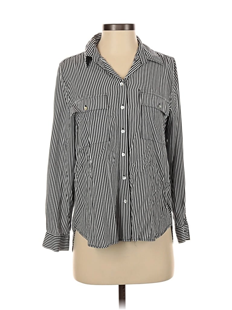Pre-owned Jane And Delancey Long Sleeve Button Down Shirt In Gray
