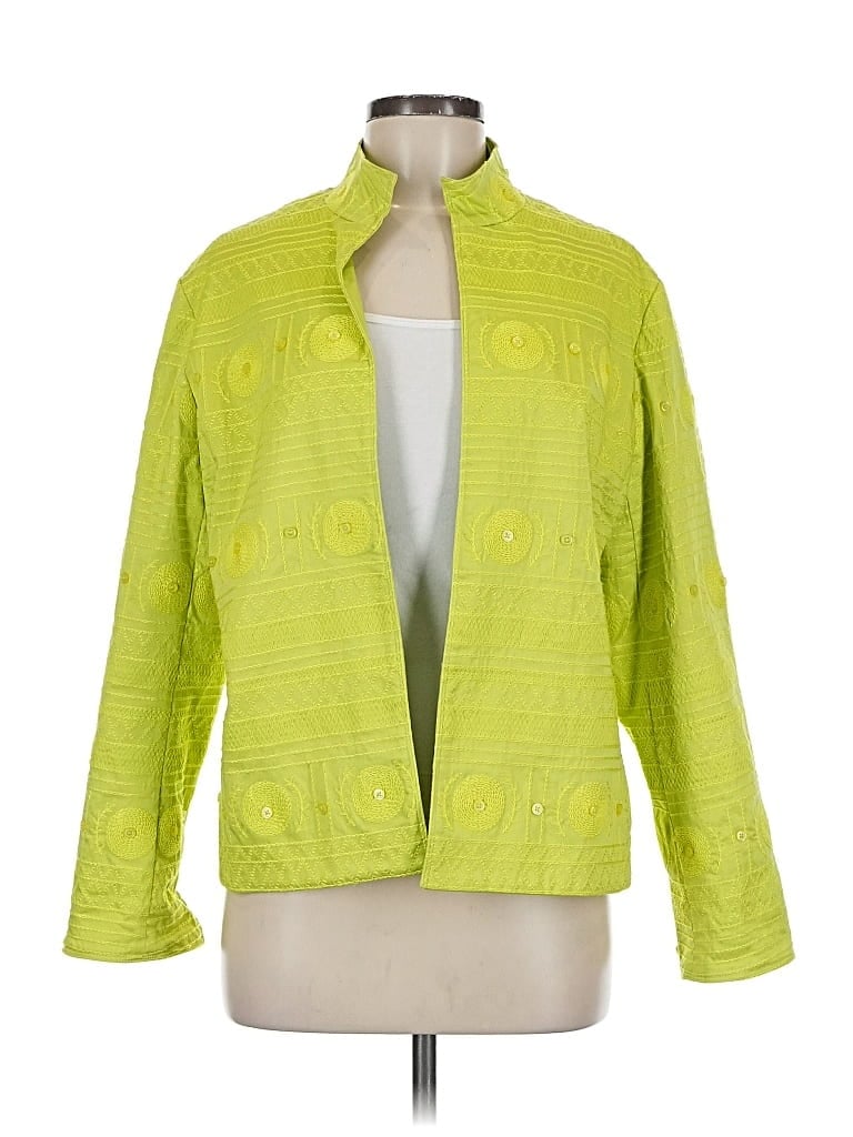 Pre-owned Silk Club Collection Jacket In Green