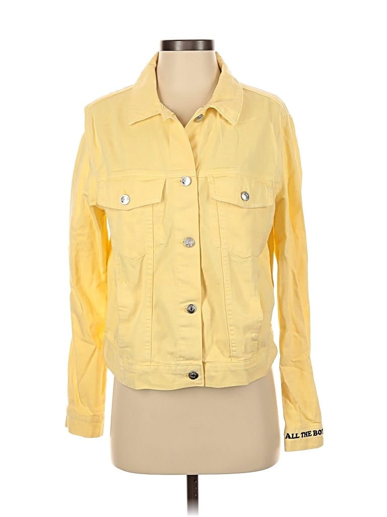 Pre-owned Divided By H&m Jacket In Yellow