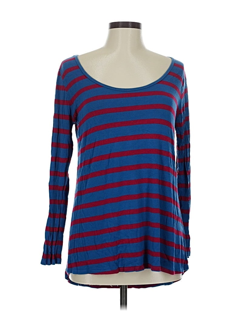 Pre-owned Lularoe 3/4 Sleeve T-shirt In Blue