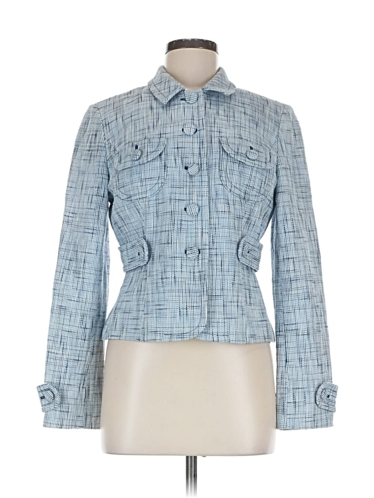 Pre-owned Ann Taylor Loft Jacket In Blue