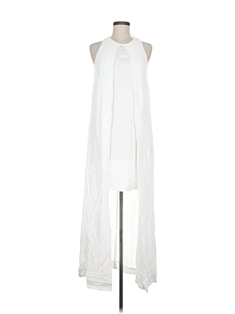 Pre-owned Rosetta Getty Casual Dress In White