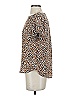 Maison d' Amelie 100% Polyester Animal Print Brown Short Sleeve Blouse Size XS - photo 5