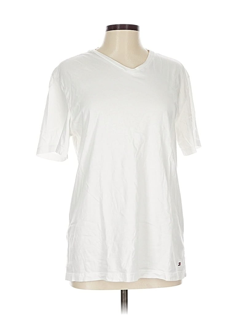 Pre-owned Tommy Hilfiger Short Sleeve T-shirt In White