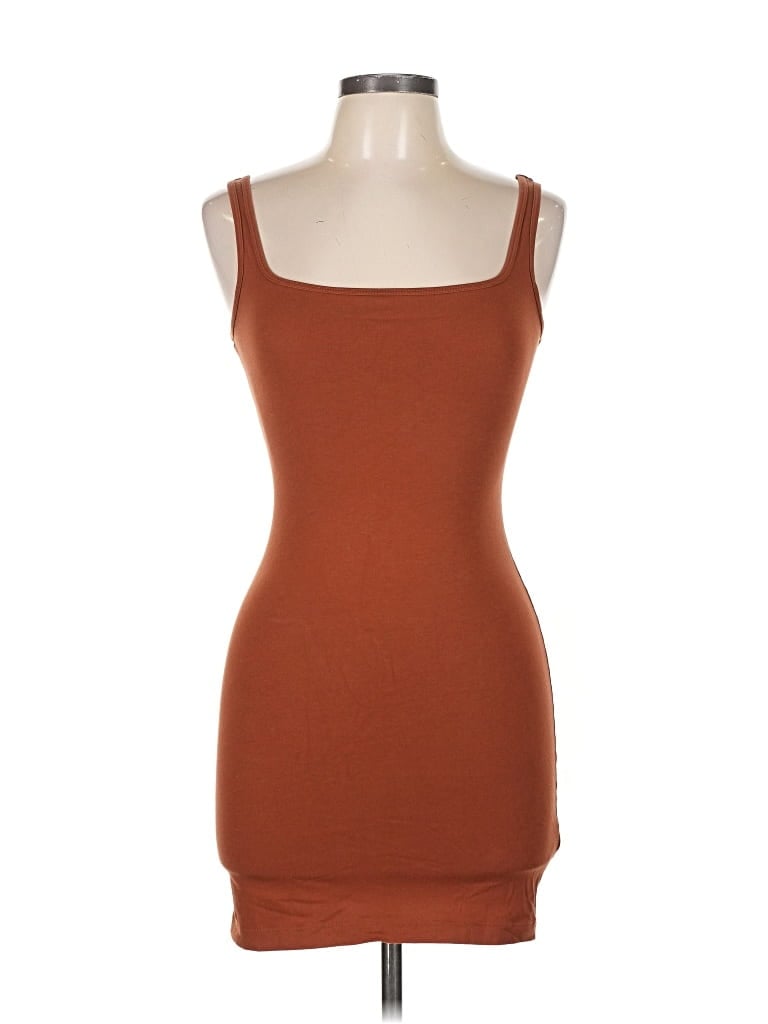 Pre-owned Peruvian Connection Tank Top Brown Strapless Neckline Tops