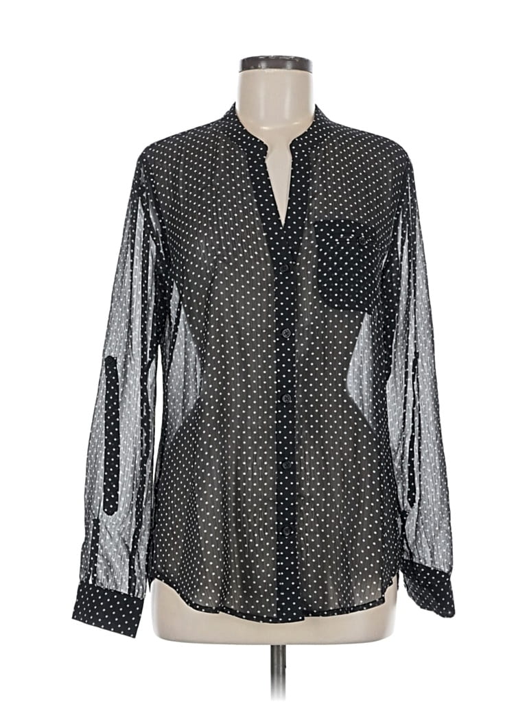 Pre-owned Kut From The Kloth Long Sleeve Blouse In Gray
