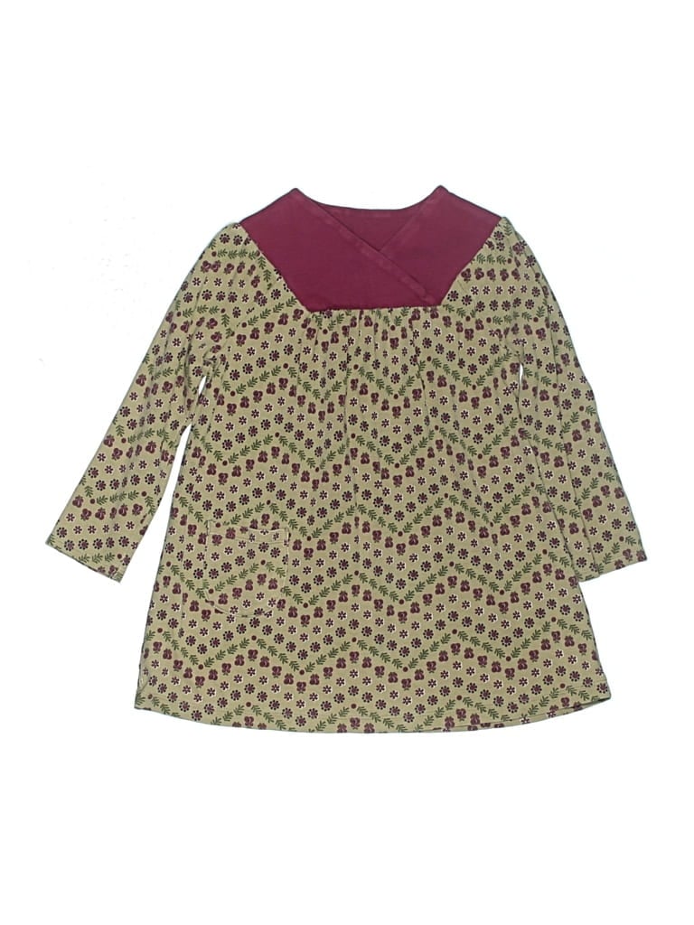 Pre-owned Tea Kids' Dress In Brown