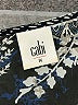 CAbi 100% Polyester Floral Black Blue Short Sleeve Blouse Size M - photo 7