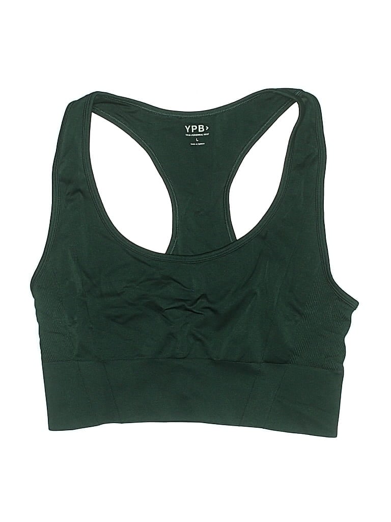 Pre-owned Ypb Swimsuit Top Green Swimwear