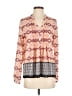 HD in Paris 100% Polyester Orange Long Sleeve Blouse Size 4 - photo 1