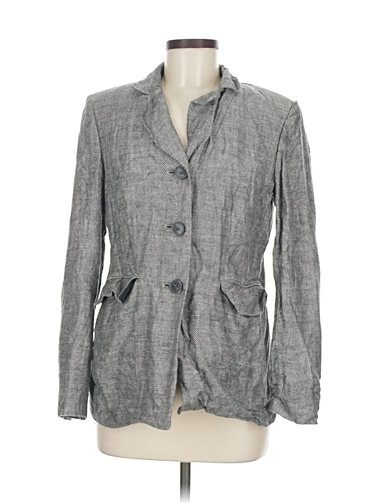 Pre-owned Kasper Blazer Jacket In Gray