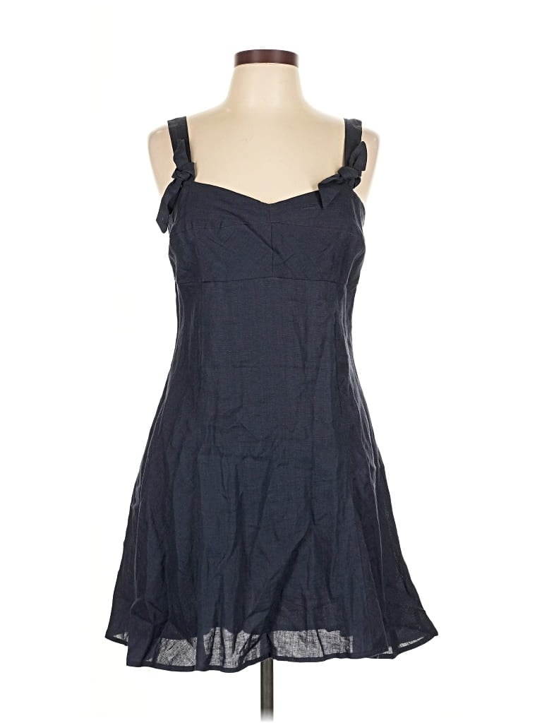 Pre-owned Olivaceous Casual Dress In Blue