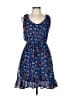 Bebop 100% Polyester Paisley Blue Casual Dress Size M - photo 1