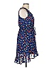 Bebop 100% Polyester Paisley Blue Casual Dress Size M - photo 4