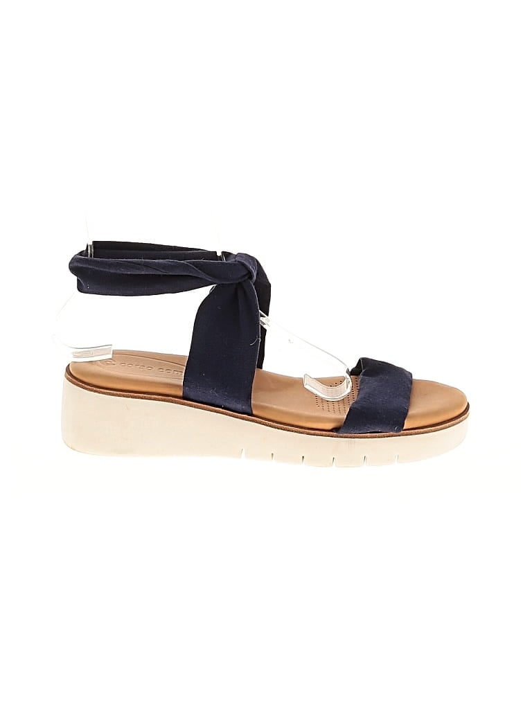 Pre-owned Corso Como Wedges In Blue