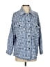 Aqua Print Blue Denim Jacket Size S - photo 1