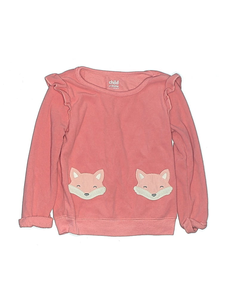 Pre-owned Child Of Mine By Carter's Kids' Sweatshirt In Pink
