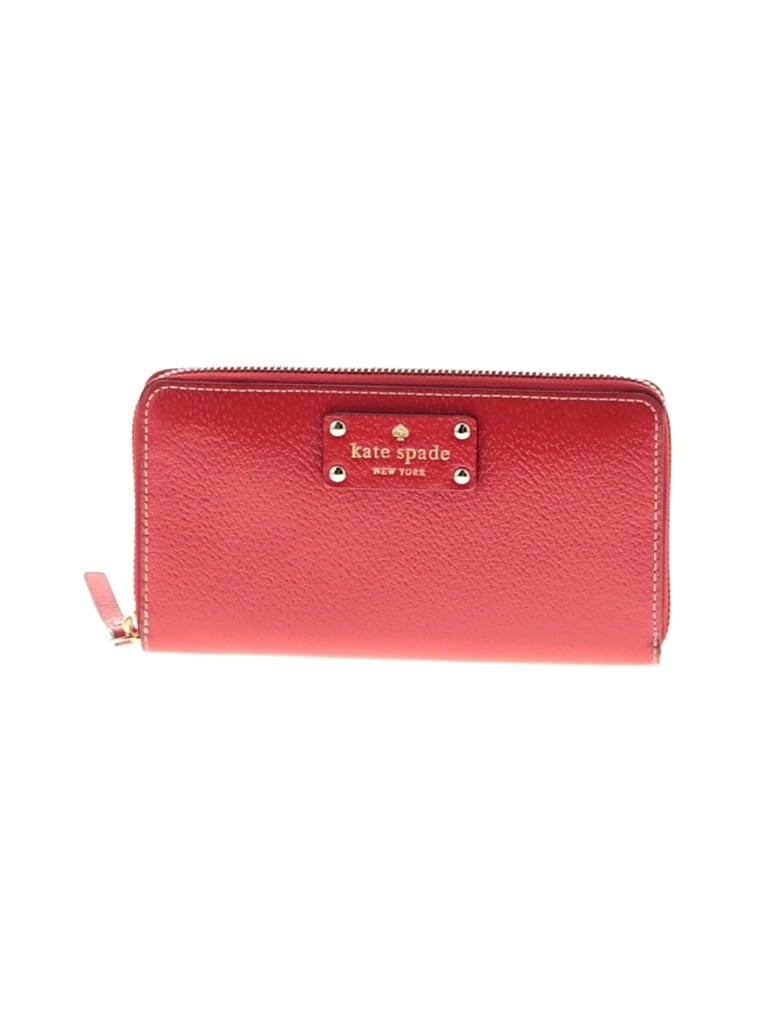 Pre-owned Kate Spade New York Leather Wallet In Red