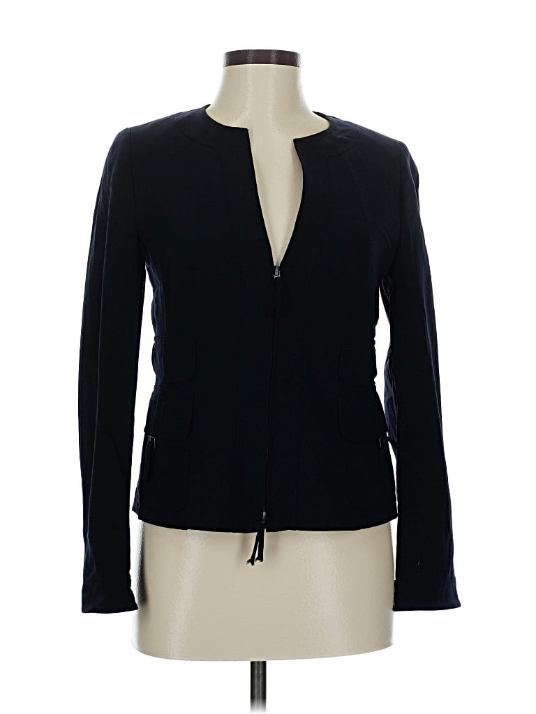 Pre-owned Akris Punto Blazer Jacket In Black