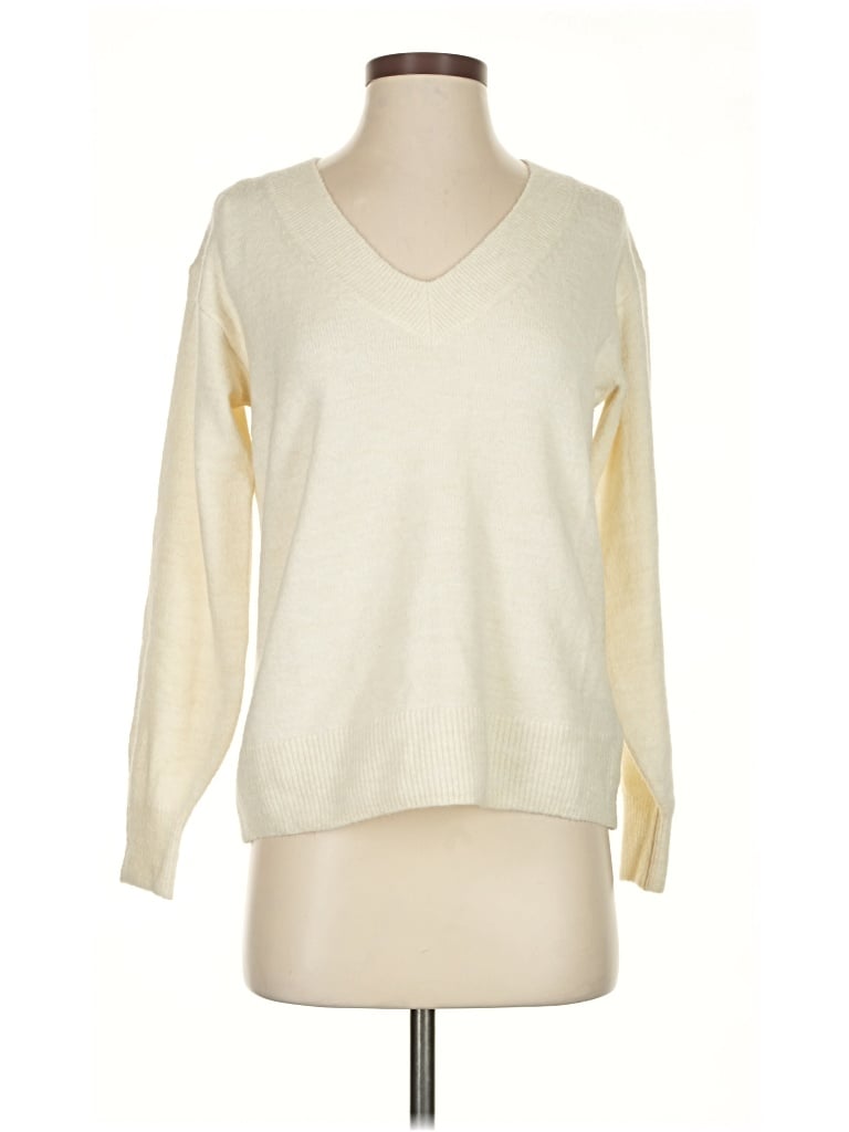 Pre-owned Gap Pullover Sweater In White