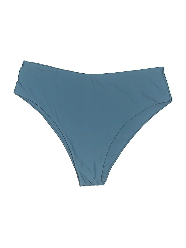 Pre-owned Zaful Swimsuit Bottoms In Blue