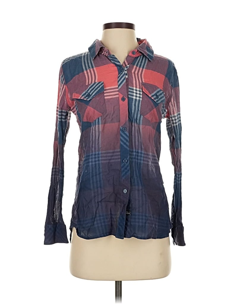 Pre-owned Rails Long Sleeve Button Down Shirt In Blue