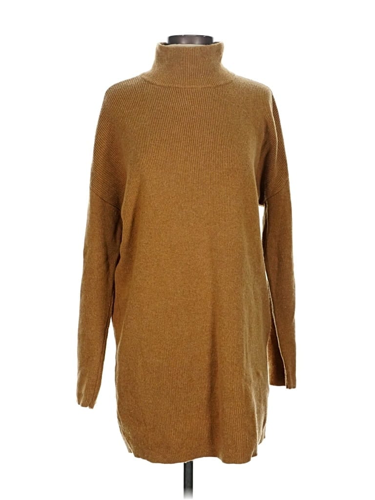Pre-owned Bcbgmaxazria Turtleneck Sweater In Brown