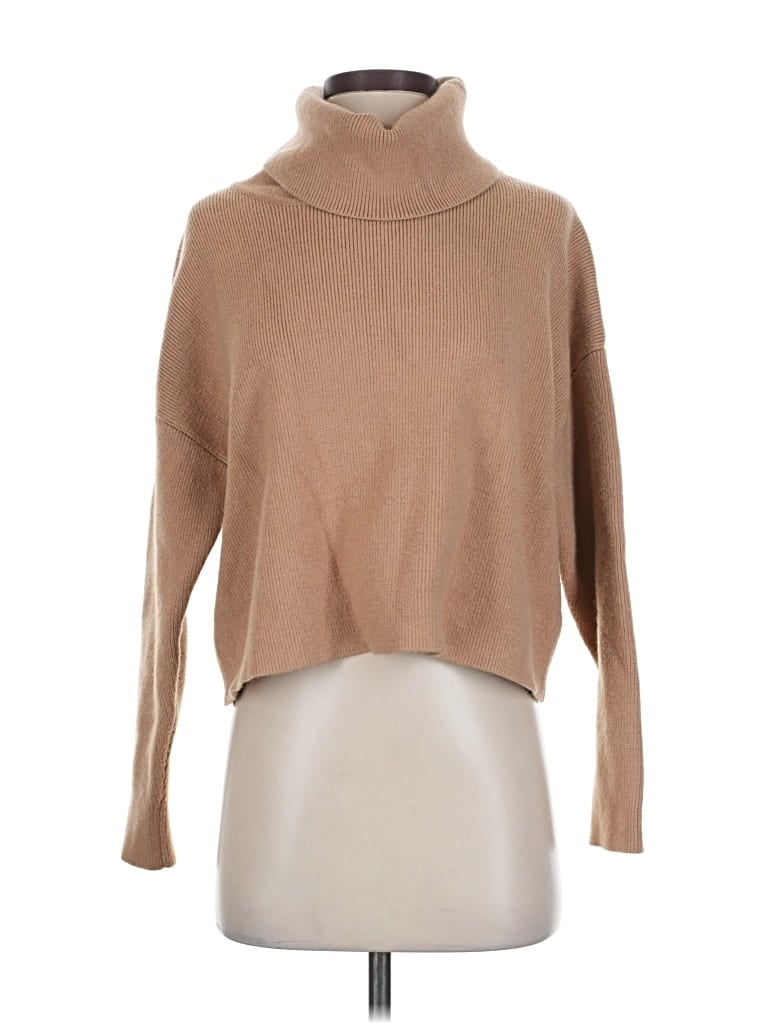 Pre-owned Lumiere Turtleneck Sweater In Brown