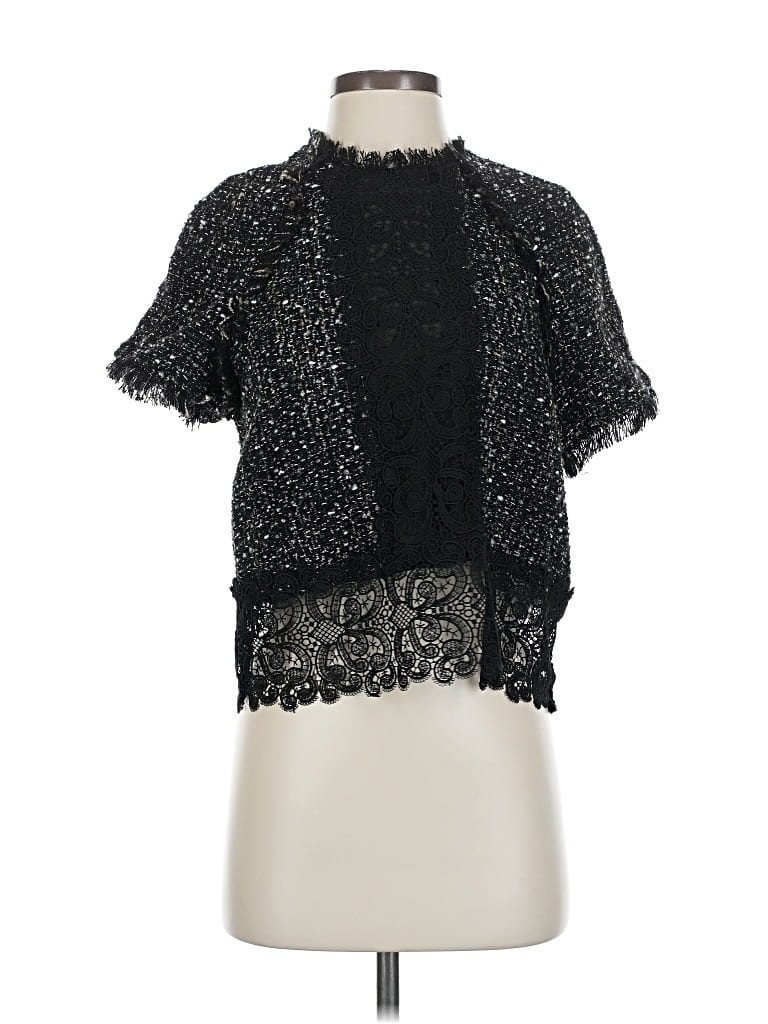 Pre-owned Zara Cardigan Sweater In Black