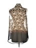 Chico's 100% Polyester Animal Print Brown Sleeveless Blouse Size Lg (2) - photo 2