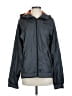 Nike 100% Polyester Solid Gray Windbreaker Size S - photo 1