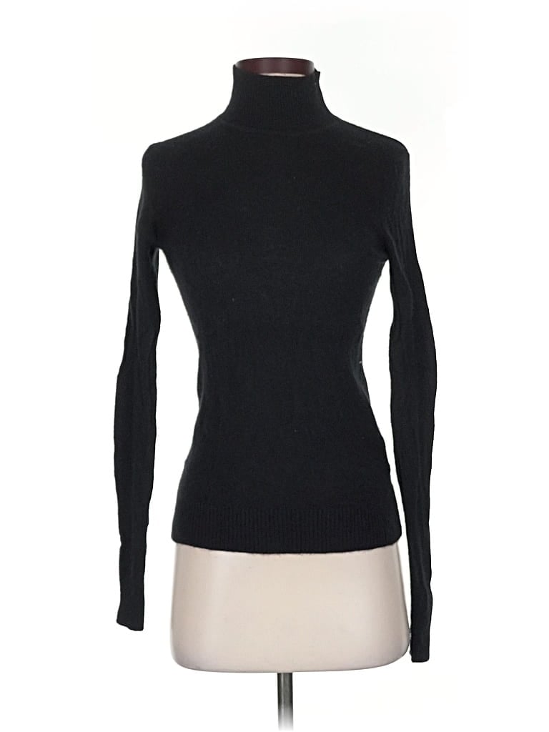 Pre-owned Theory Cashmere Pullover Sweater In Black