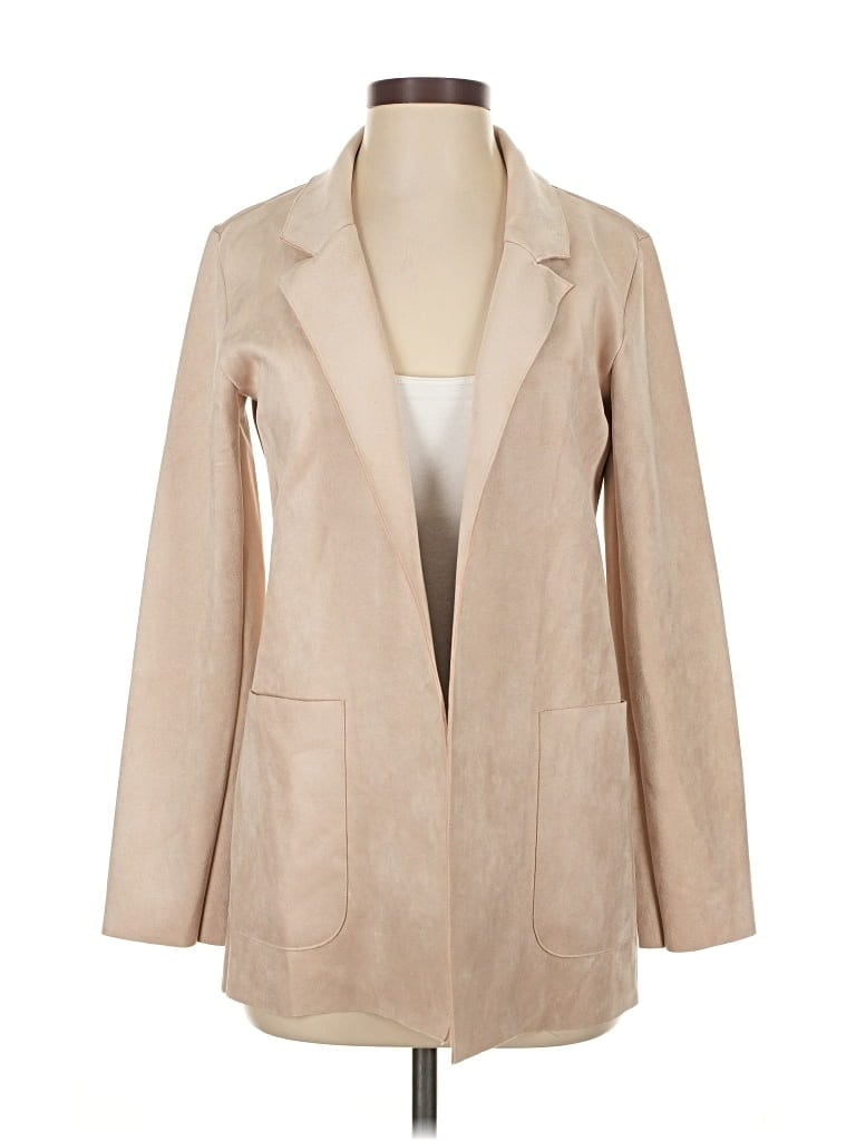 Pre-owned Zara Blazer Jacket In Brown